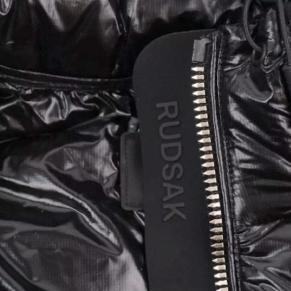 NWT [Rudsak] Limited Edition Cosette C Glossy Down Jacket Black Women's Size XS - Picture 5 of 14